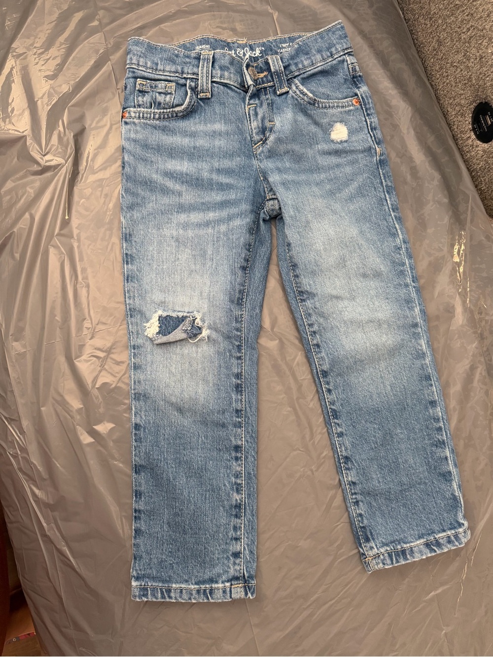 Cat & Jack Light Blue Distressed Kids Jeans
